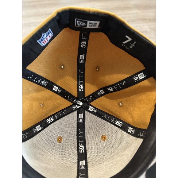 Dallas Cowboys NFL New Era 59Fifty Tan/Brown leather bill Cap Hat Size 7 1/4 - Picture 5 of 6